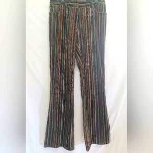 Ideology velvet striped flared pants, size 2